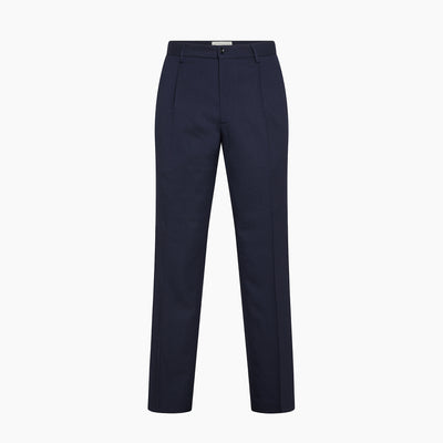 Marlon pleated chino pants in Twill Wool Flannel