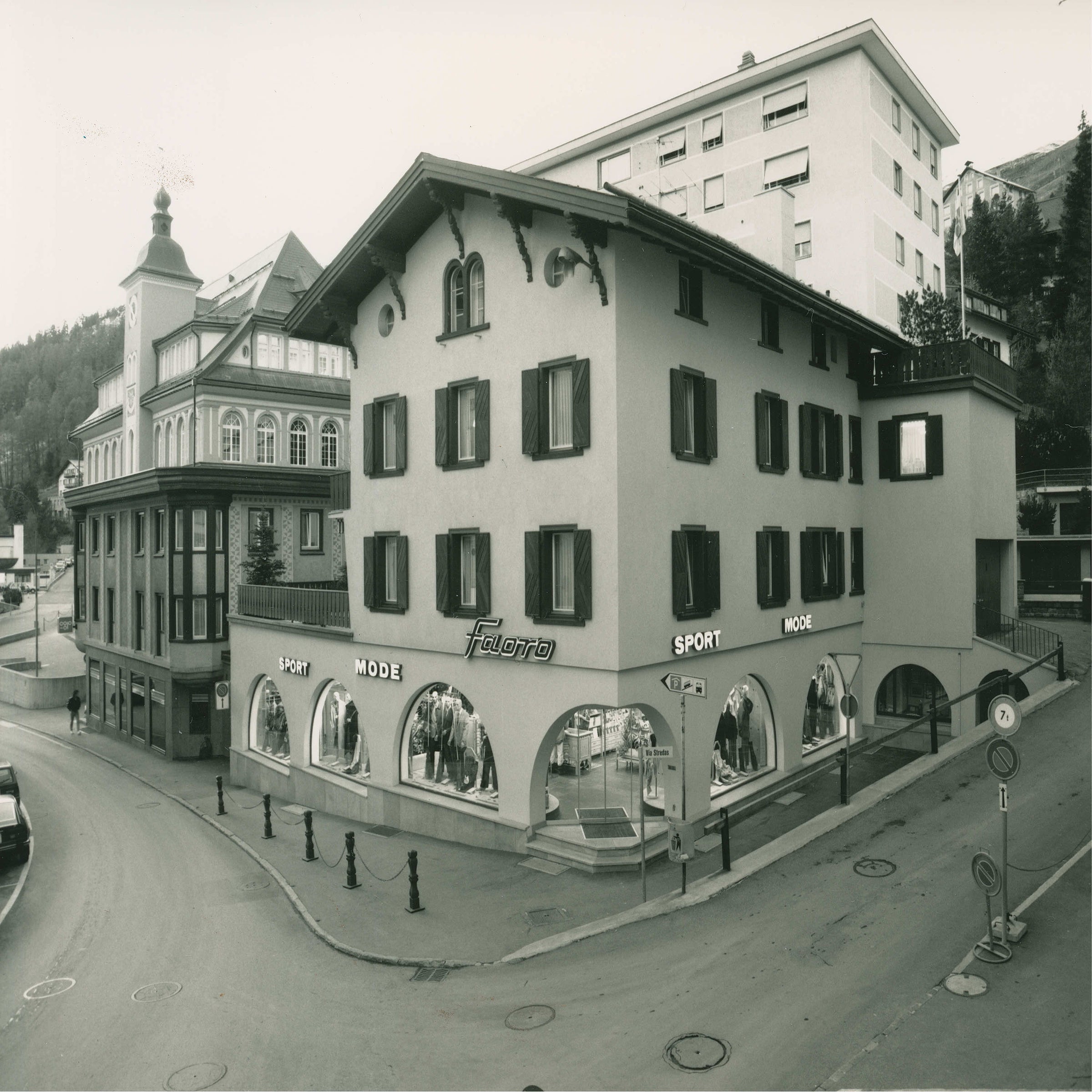 Historical Faoro St. Moritz - Location of the KAN/NOA exclusive menswear store