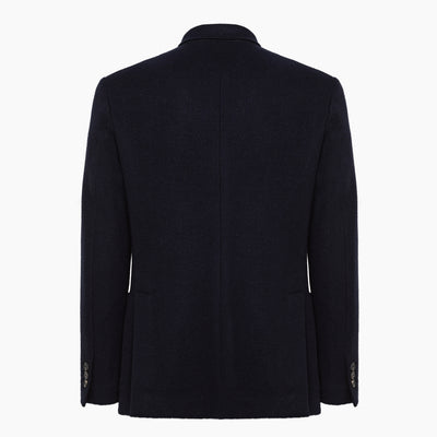 Bard wool and cashmere blazer with leather details