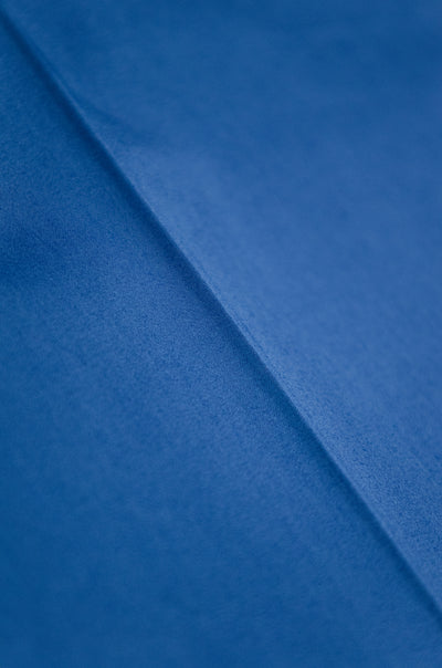 Bazile folded bermuda shorts in stretch gabardine cotton (river blue)