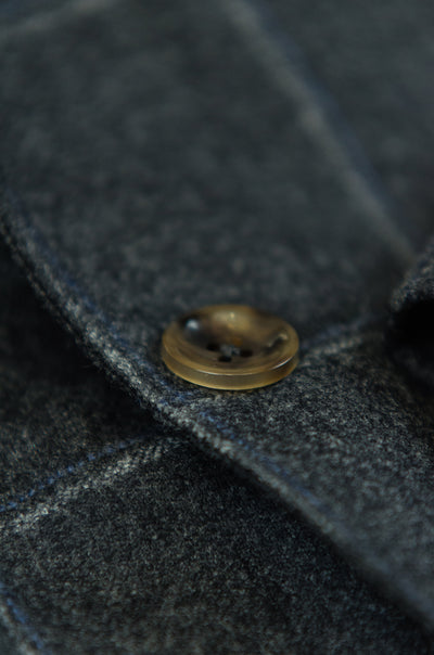 Blasi blazer solid flannel check (Dark Grey)