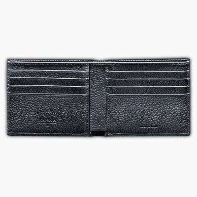Benjamin 100% Deerskin Leather horizontal wallet (dark blue)