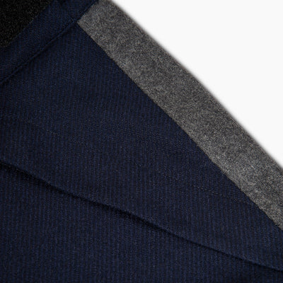Kilian ski pants in laminated virgin wool (dark blue)