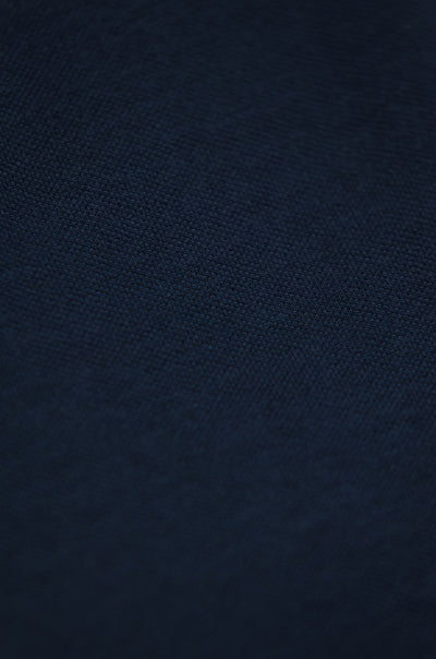 Martin short-sleeved polo in compact-fine piquet (dark blue)