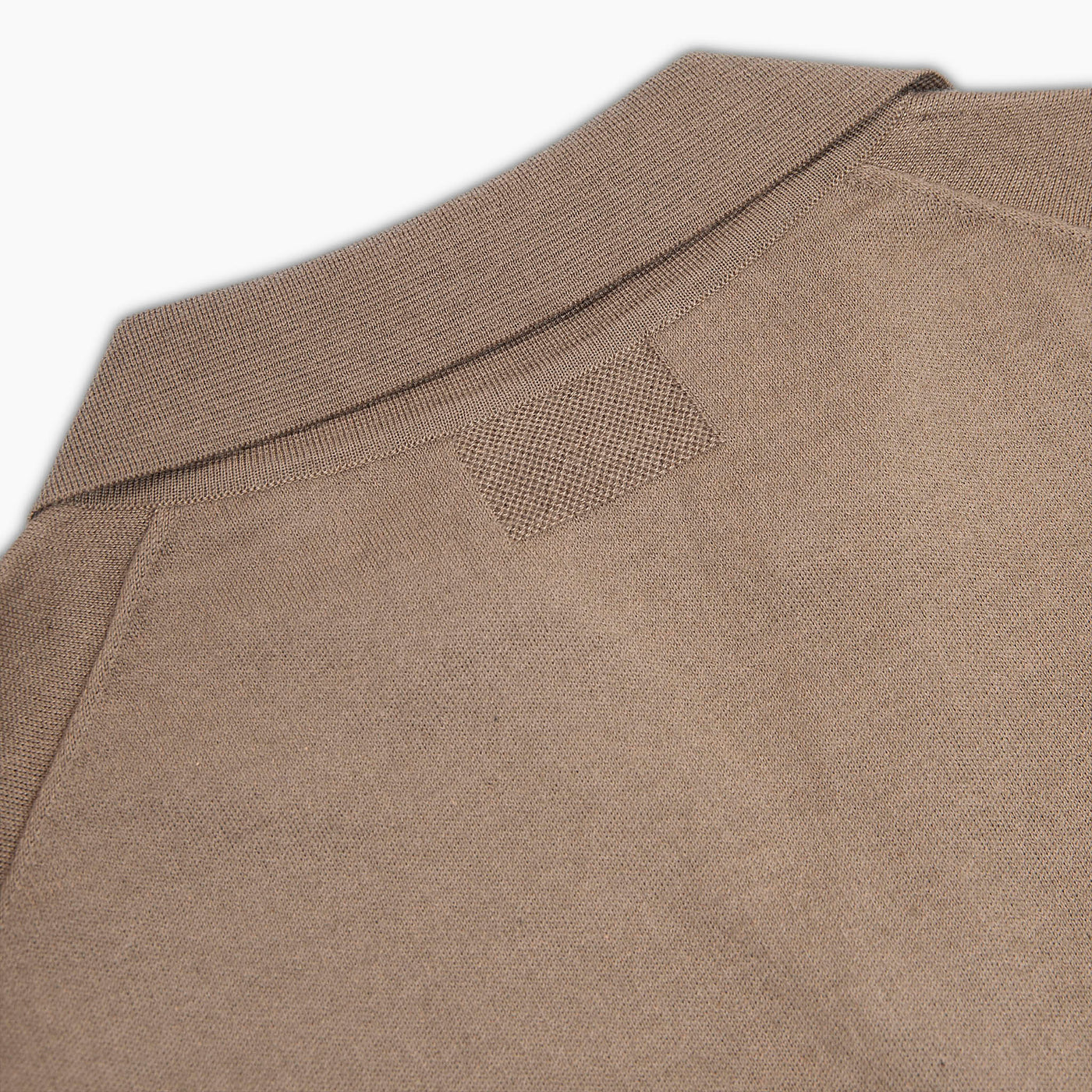 Markus long sleeved knitted polo in cashmere and silk