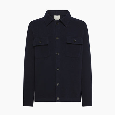 Aidan knitted shirt in Wool and Cashmere