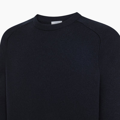 Alem Felted crewneck in extrafine Merino Wool