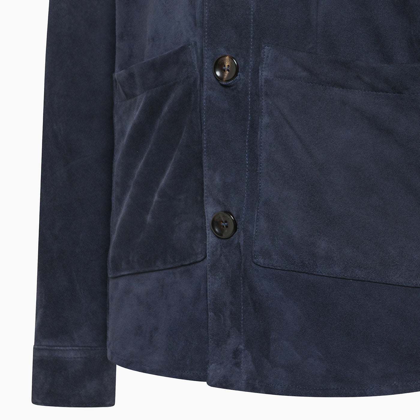 Amauri Shirt Jacket in Suede Leather