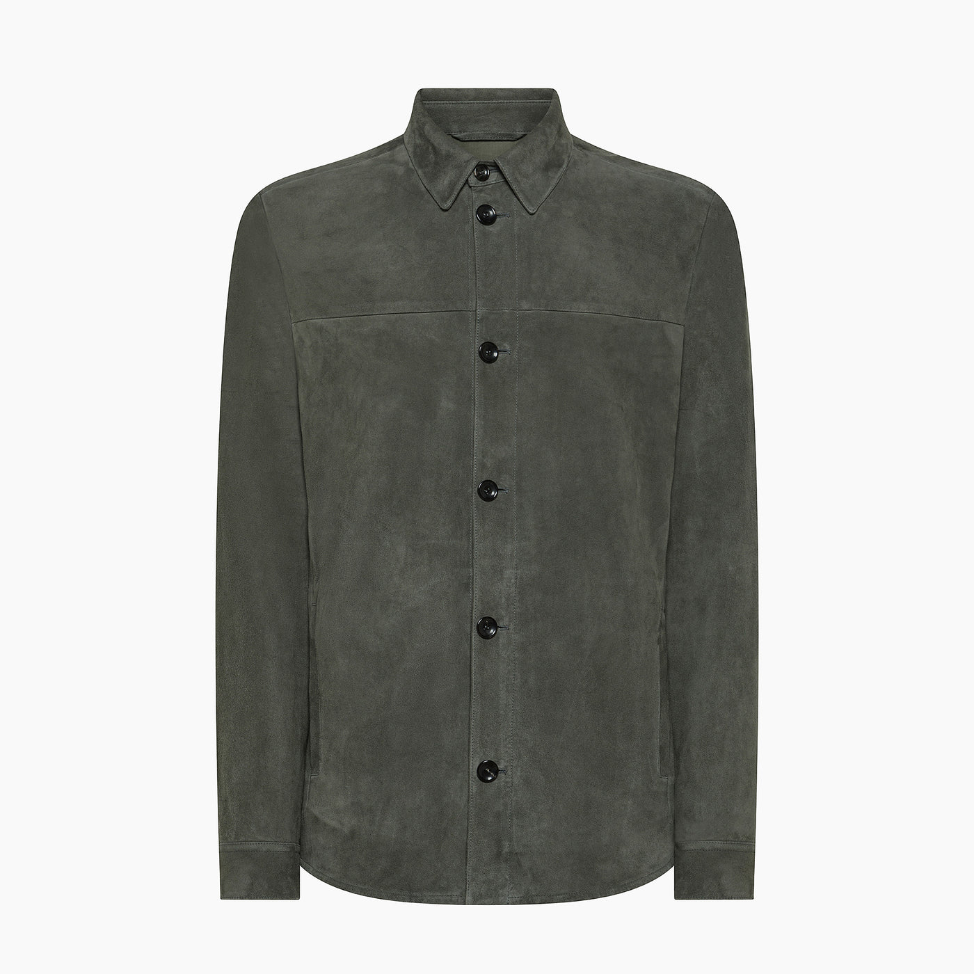 Amauri Shirt Jacket in Suede Leather