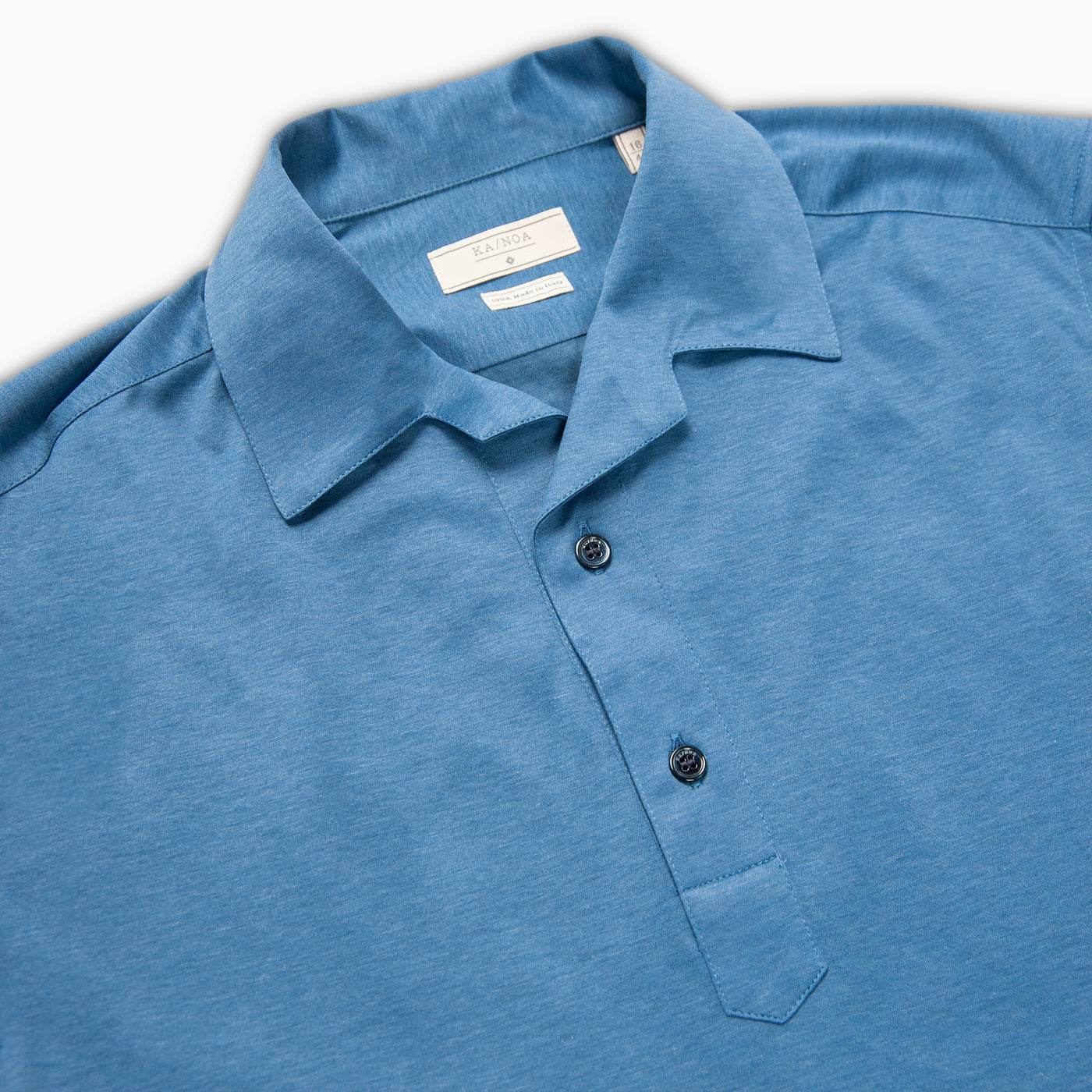 Baron shirt with polo collar in Light Jersey