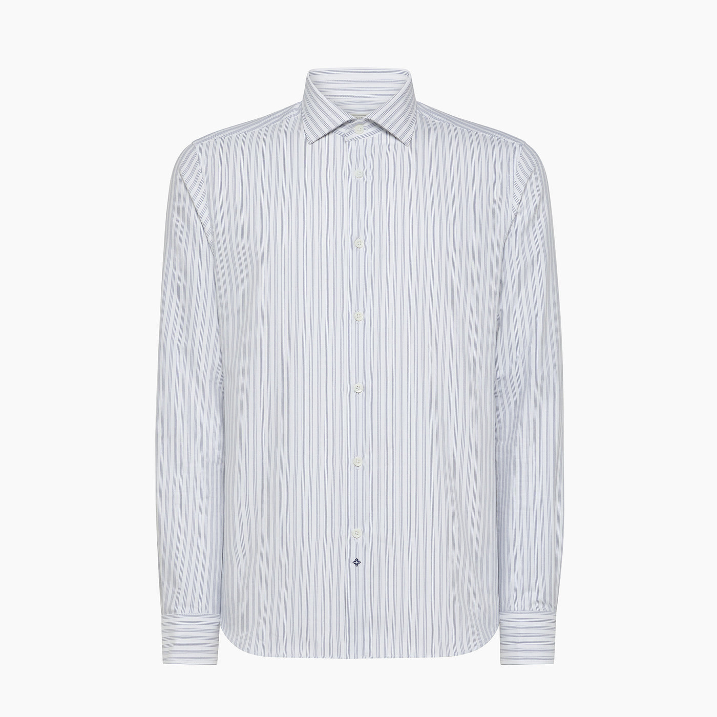 Clamenc shirt Twill Cotton Striped barré