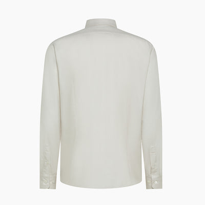 Clamenc shirt in herringbone cotton-tencel
