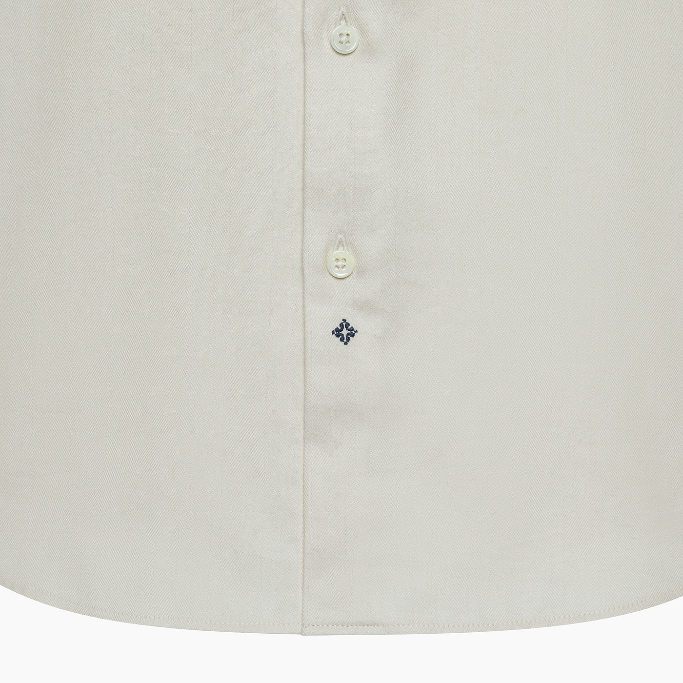 Clamenc shirt in herringbone cotton-tencel