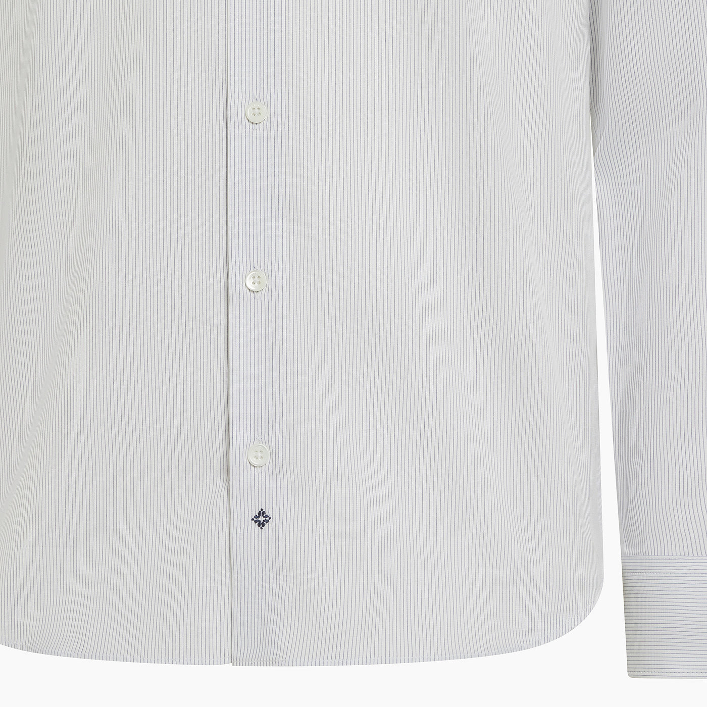 Conrad shirt in satin micro stripes cotton