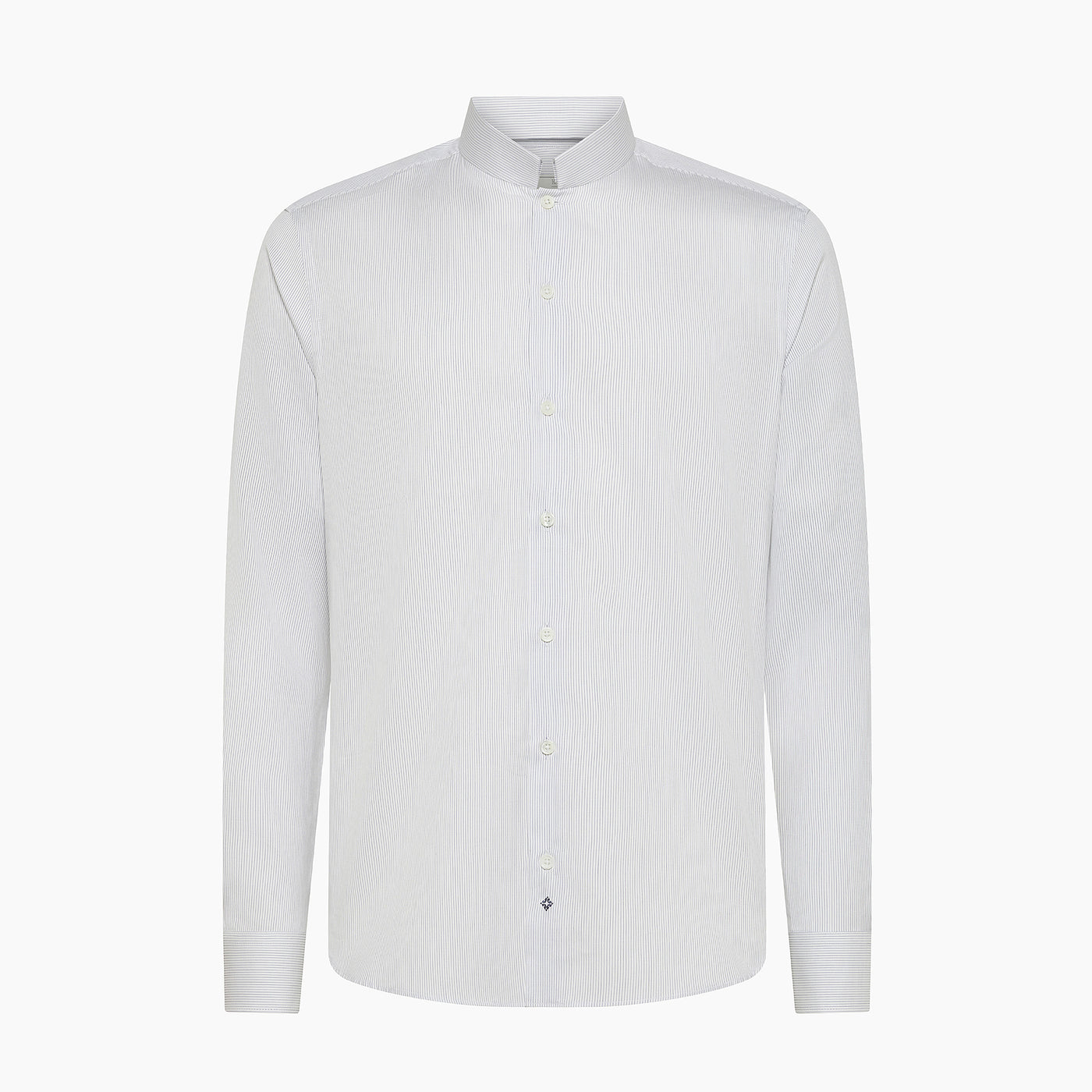 Conrad shirt in satin micro stripes cotton