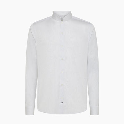 Conrad shirt in satin micro stripes cotton