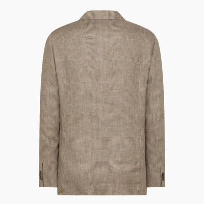 Craig blazer in Prince of Wales Superior Linen