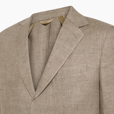 Craig blazer in Prince of Wales Superior Linen