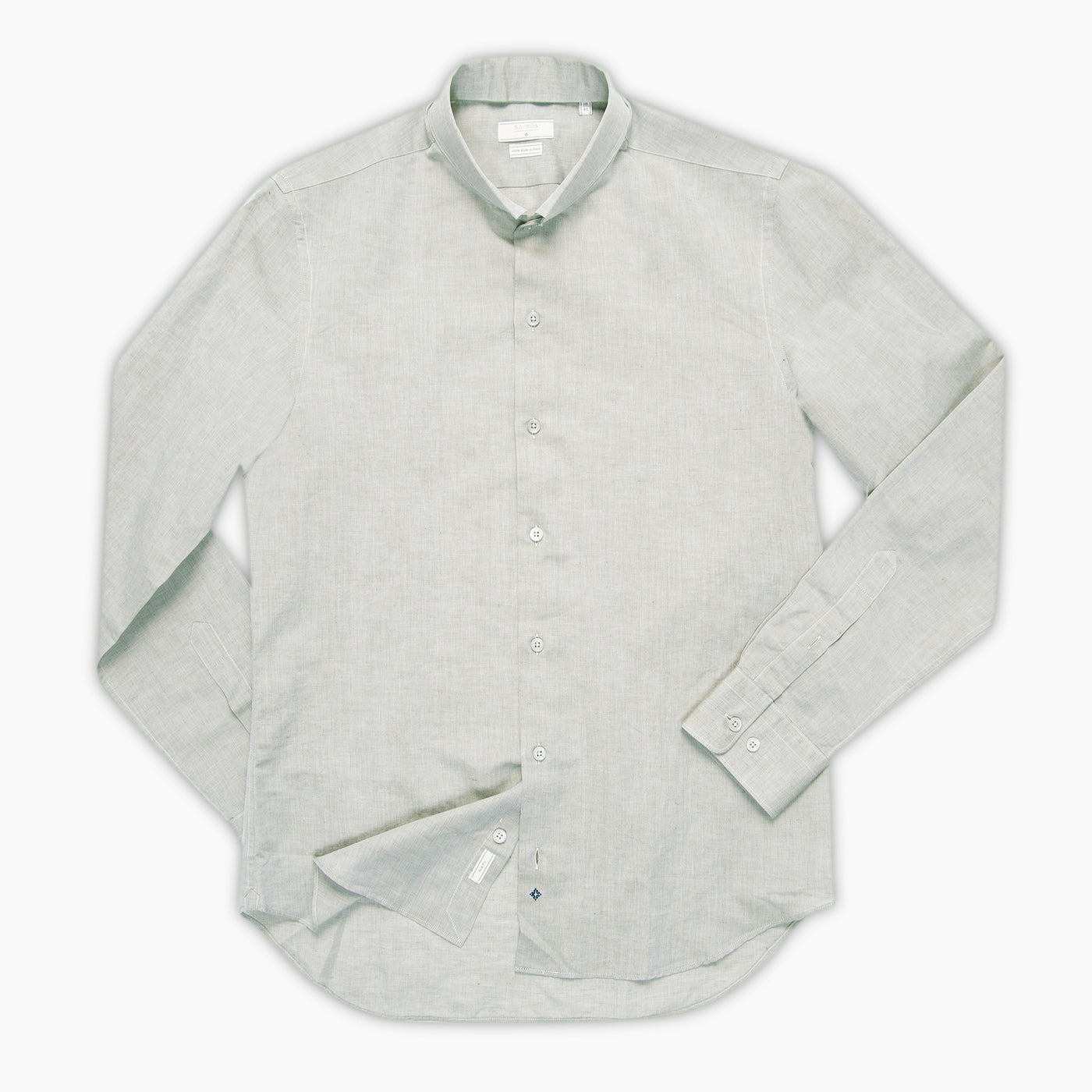 Conrad shirt in Flame Cotton/Linen