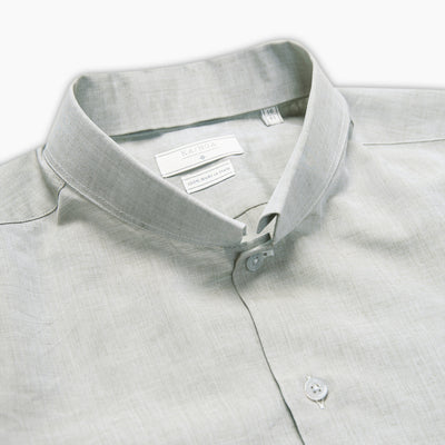 Conrad shirt in Flame Cotton/Linen