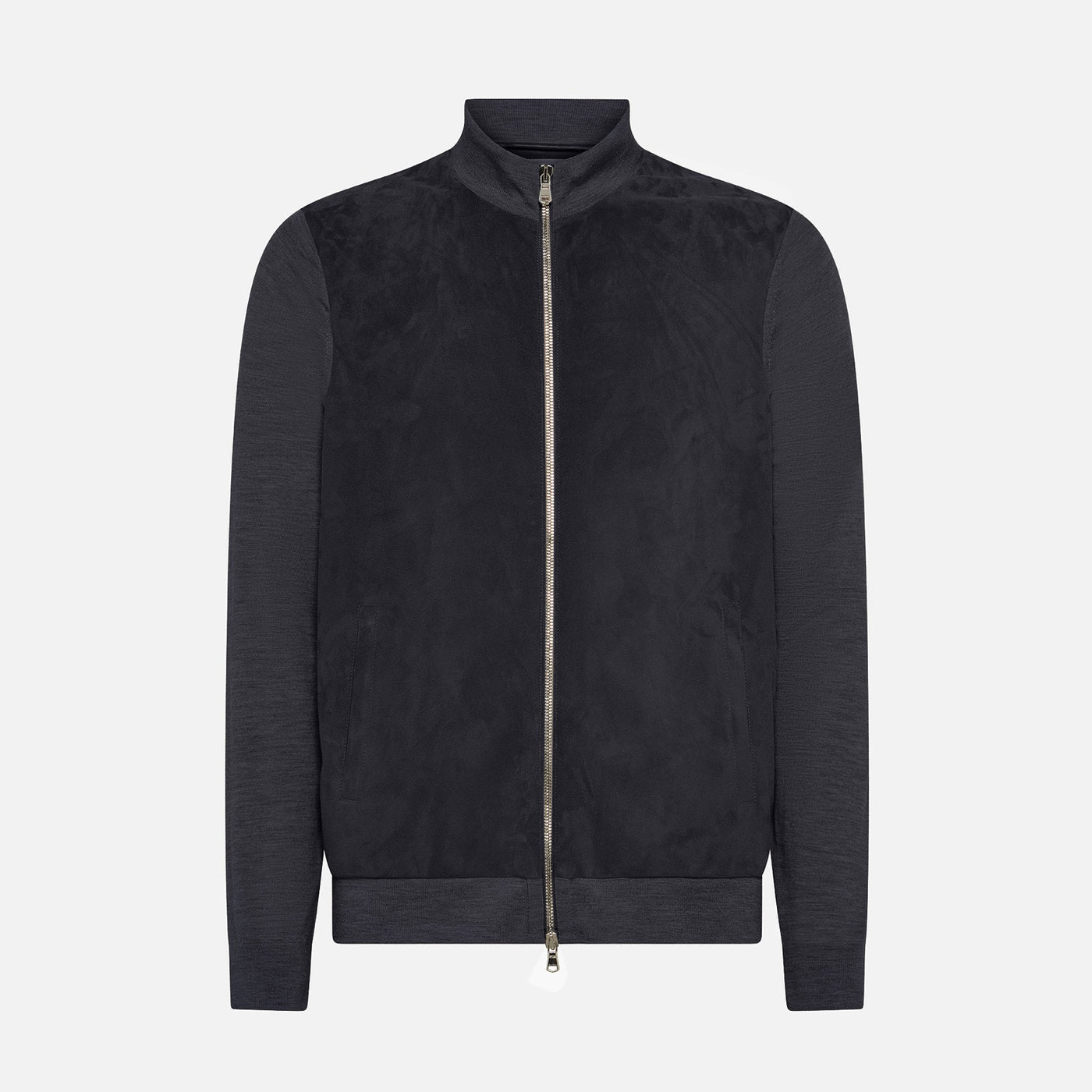 Dean Suede full zip hybrid bomber