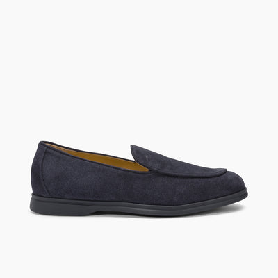 Free Mocassino in Soft Suede all Blue