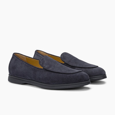 Free Mocassino in Soft Suede all Blue