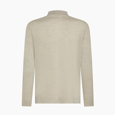 Gad knit half zip jumper in wool