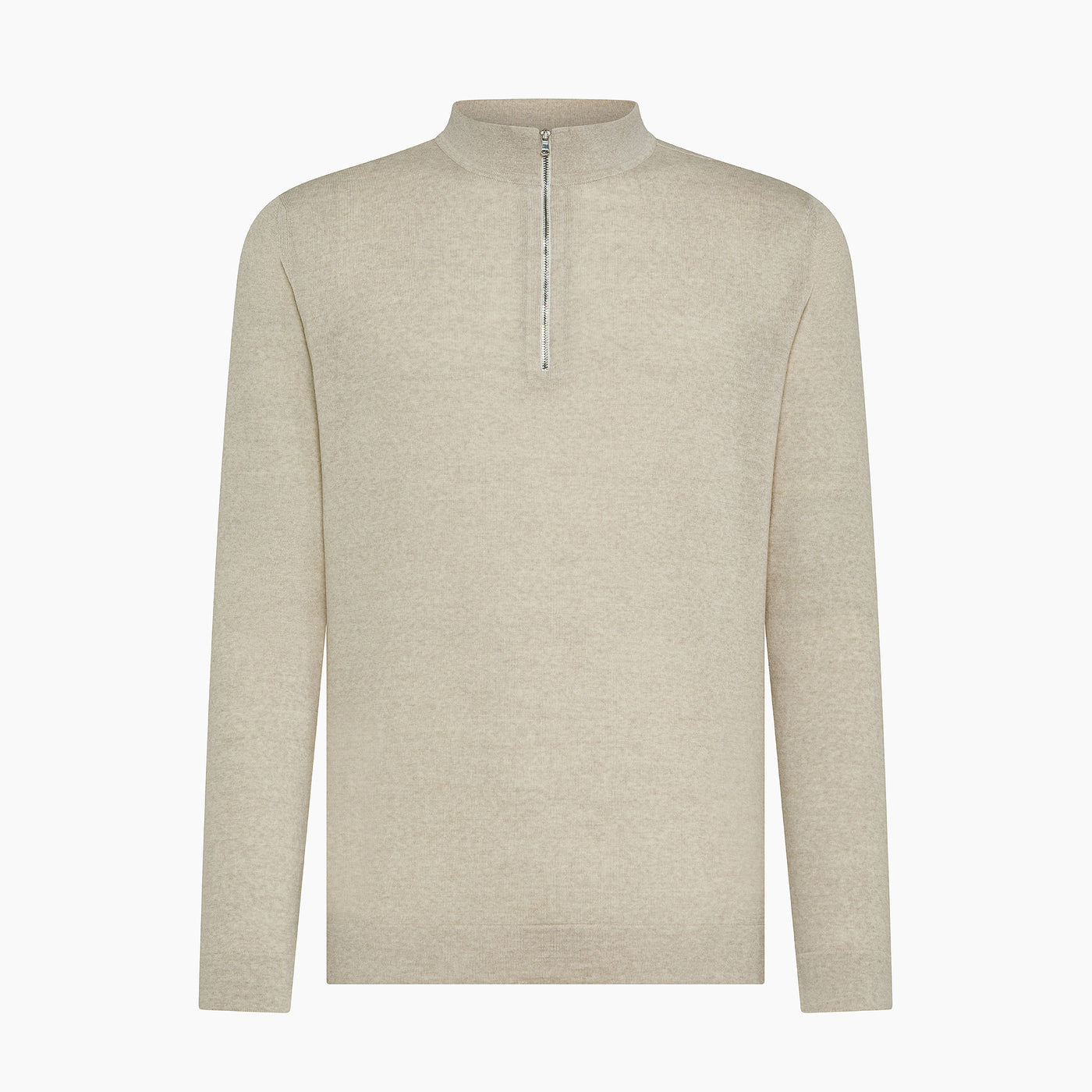 Gad knit half zip jumper in wool