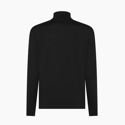 Gilles cycling collar jumper in 120's Merino Wool