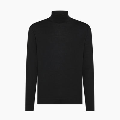 Gilles cycling collar jumper in 120's Merino Wool