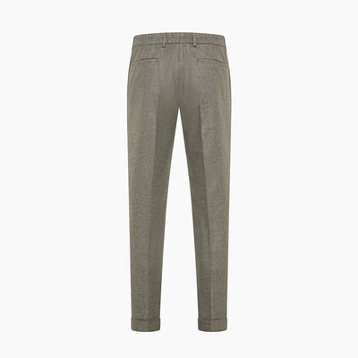 Juste easy pants in wool cashmere flannel melange