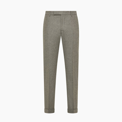 Juste easy pants in wool cashmere flannel melange