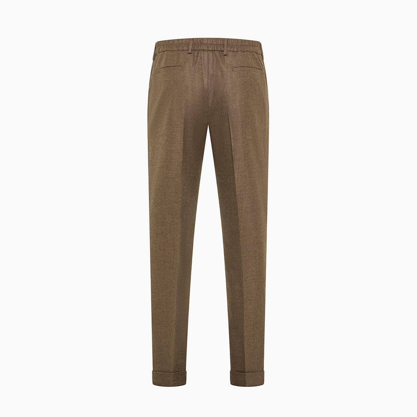 Juste easy pants in twill wool cashmere Favola flannel
