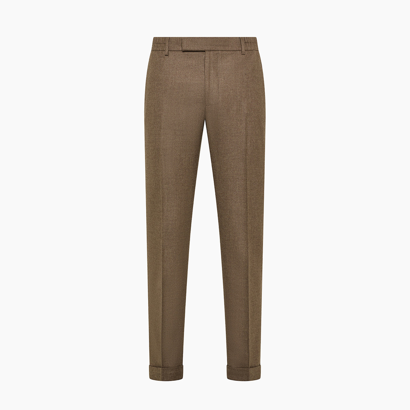 Juste easy pants in twill wool cashmere Favola flannel
