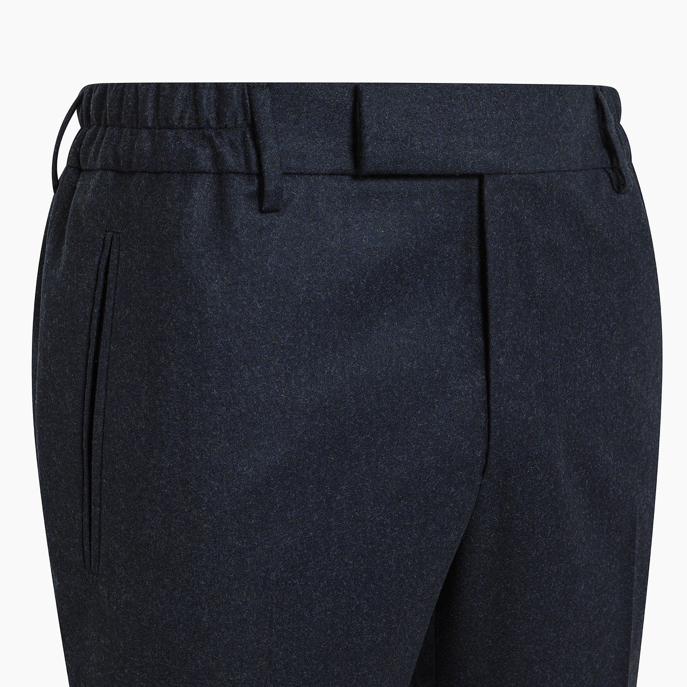 Juste easy pants in wool cashmere Favola flannel