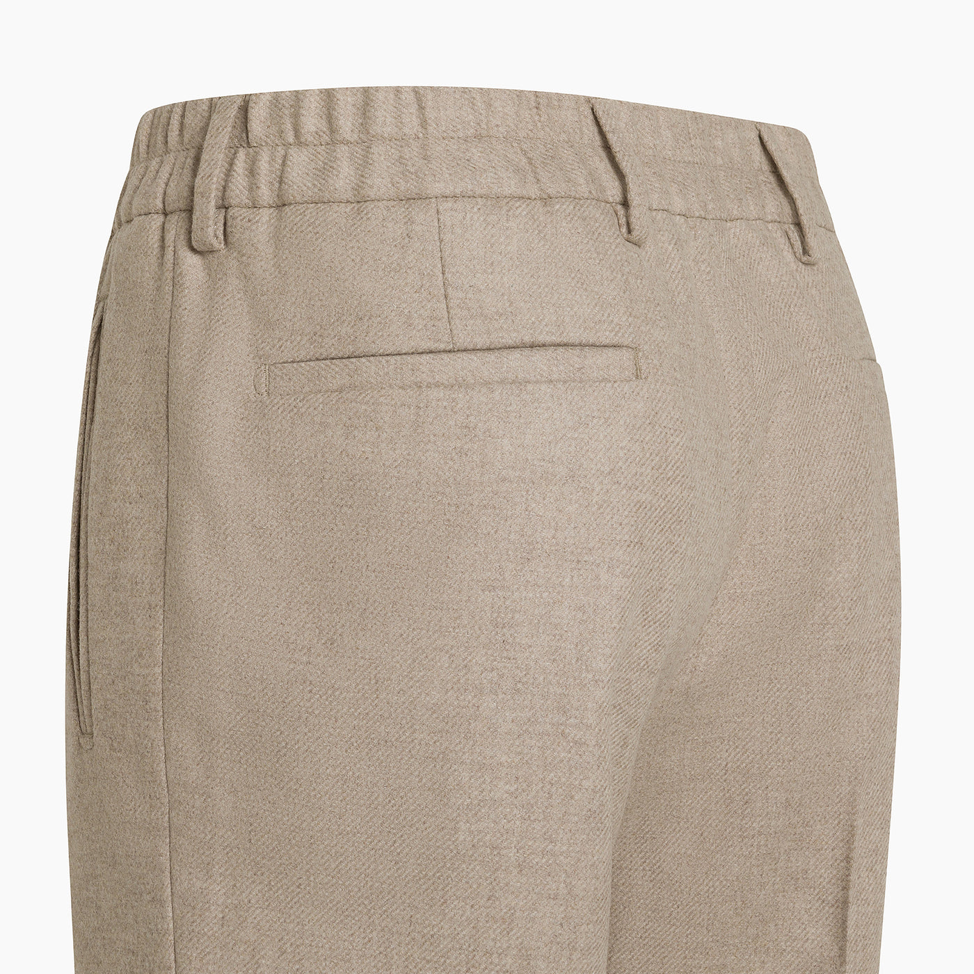 Juste easy pants in Honey Way Twill Flannel Wool Cash