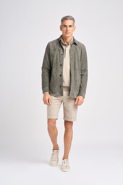 Ronan polo in Cotton Linen stretch jersey