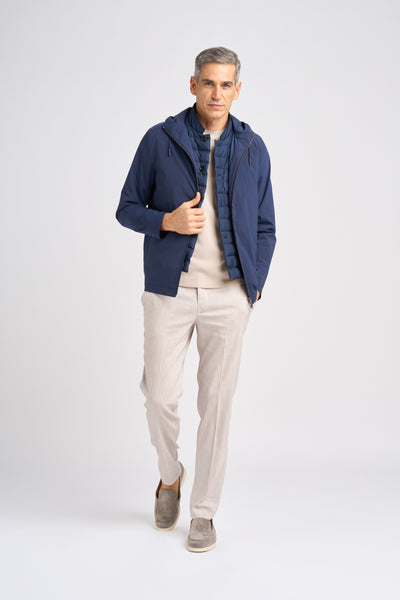 Malcom down vest in superlight microfiber