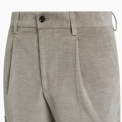 Kasey cargo pants in cotton & wool stretch corduroy