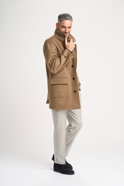 Lamont coat in twill Wool & Cashmere