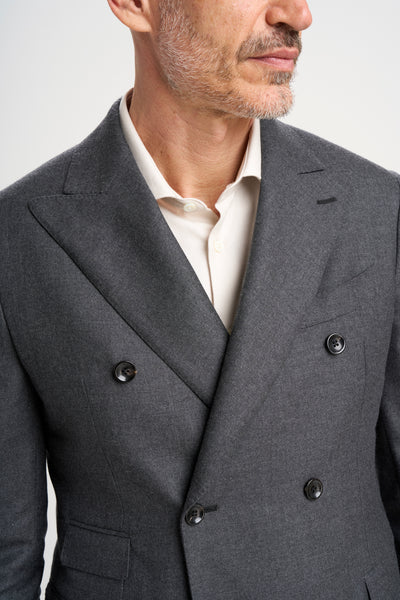 Beckett double breasted blazer in Superlight stretch Cashmere