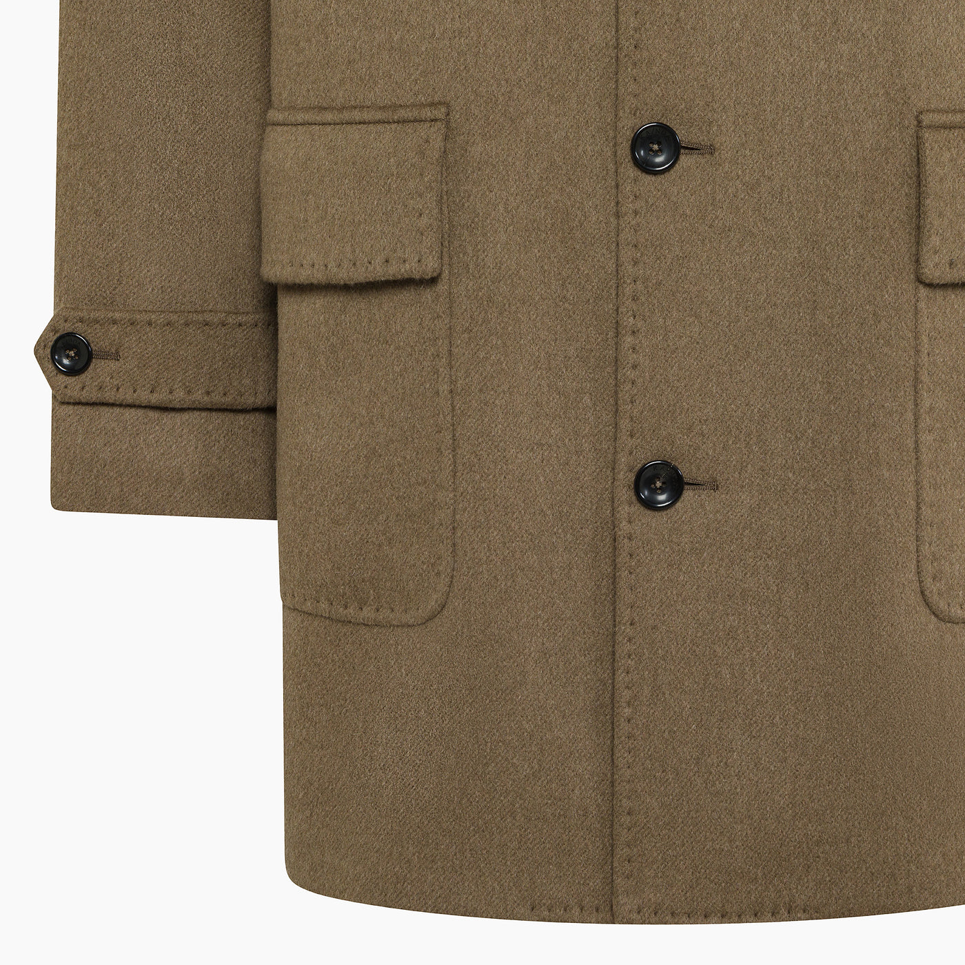 Lamont coat in twill Wool & Cashmere