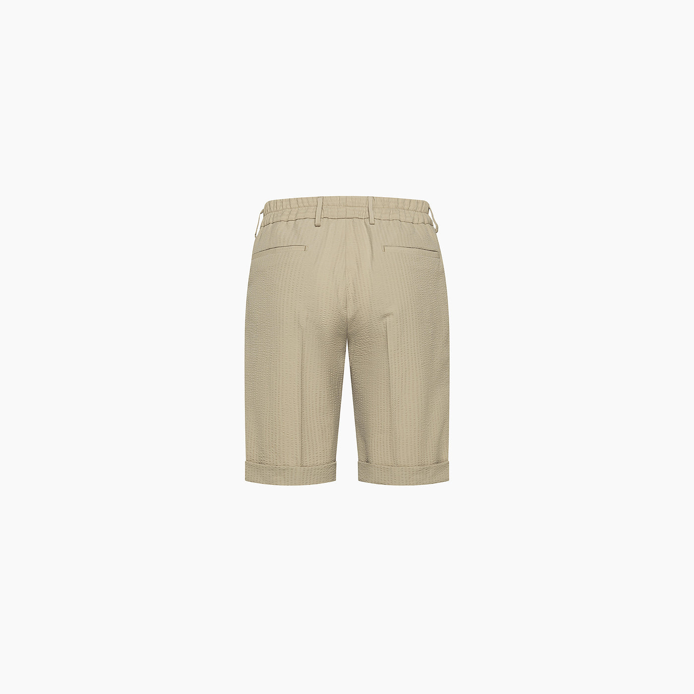 Lange bermuda in Seersucker Wool
