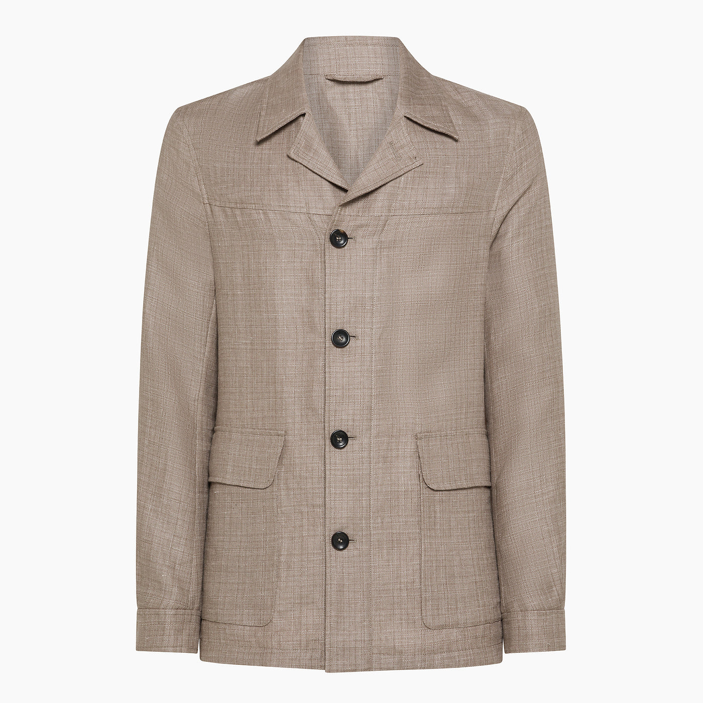 Leandro Easy Jacket in Panama Linen & Wool
