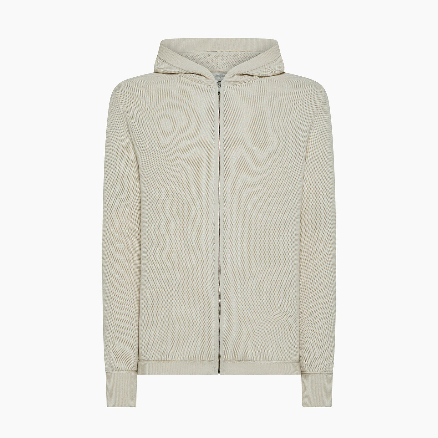 Front of the men’s Lesien full zip hoodie in Egyptian Cotton