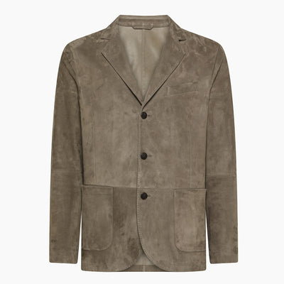 Lion suede blazer (taupe grey)