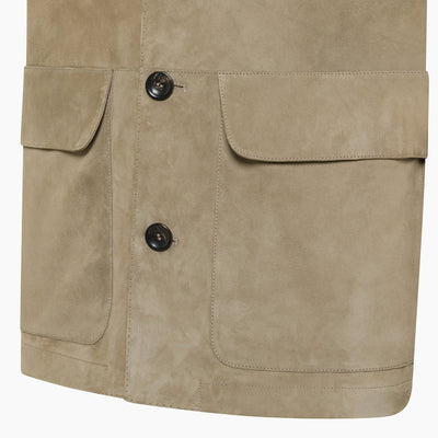Mainard Vest in Soft Suede Leather