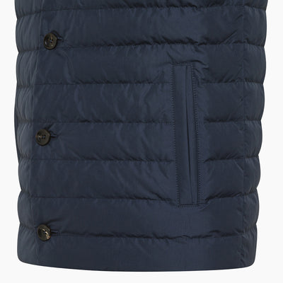 Malcom down vest in superlight microfiber