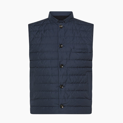 Malcom down vest in superlight microfiber